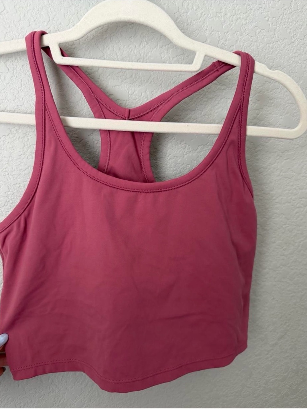 DIOSAFIT Pink Racerback Cropped Workout Tank Top Size L